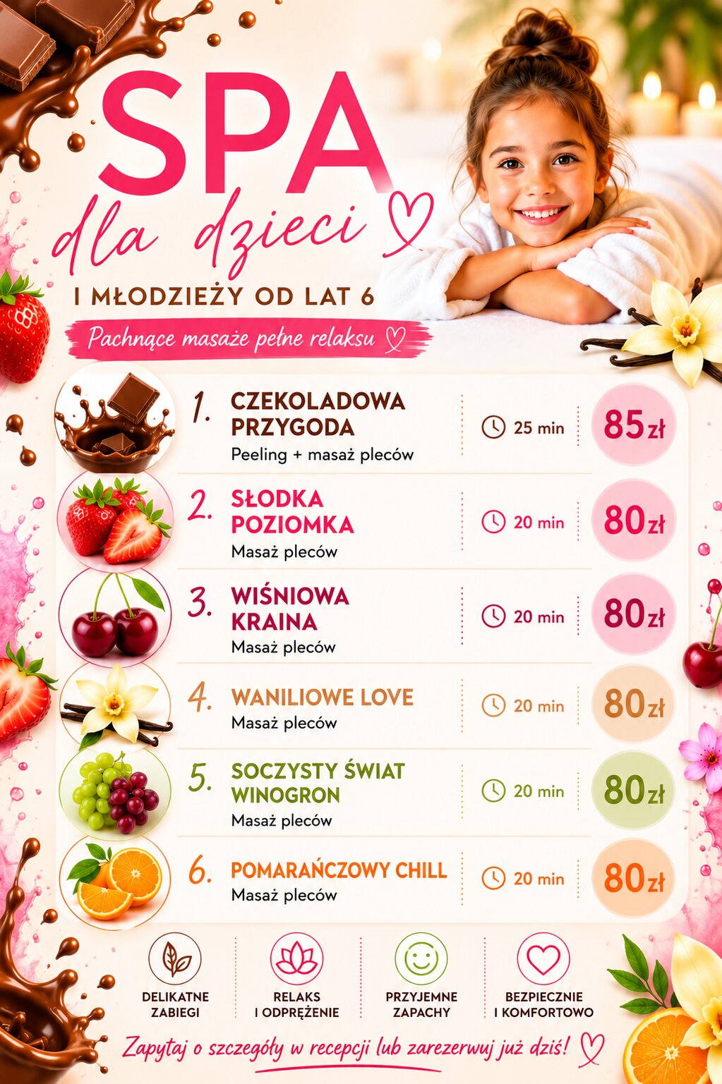 SPA dla dzieci i młodzieży od lat 6 w Studio Avocado Jasło